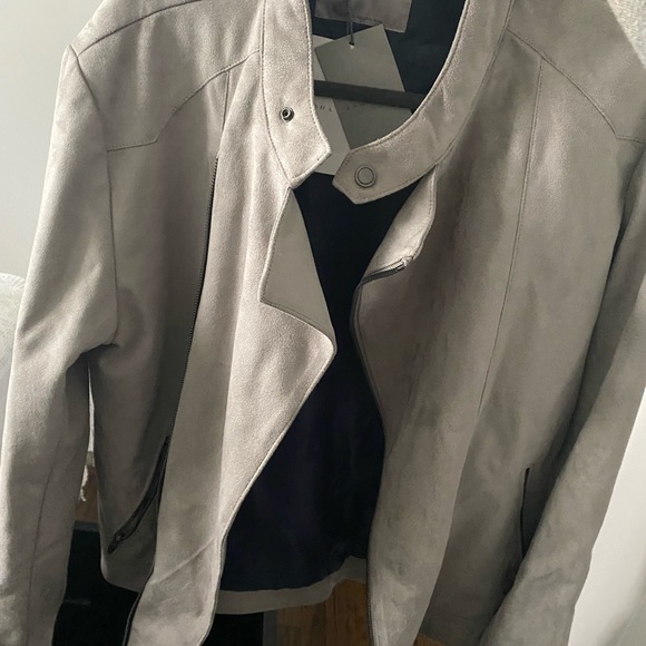 Gray velour jacket lightweight Zara men brand new with tags - Picture 3 of 3